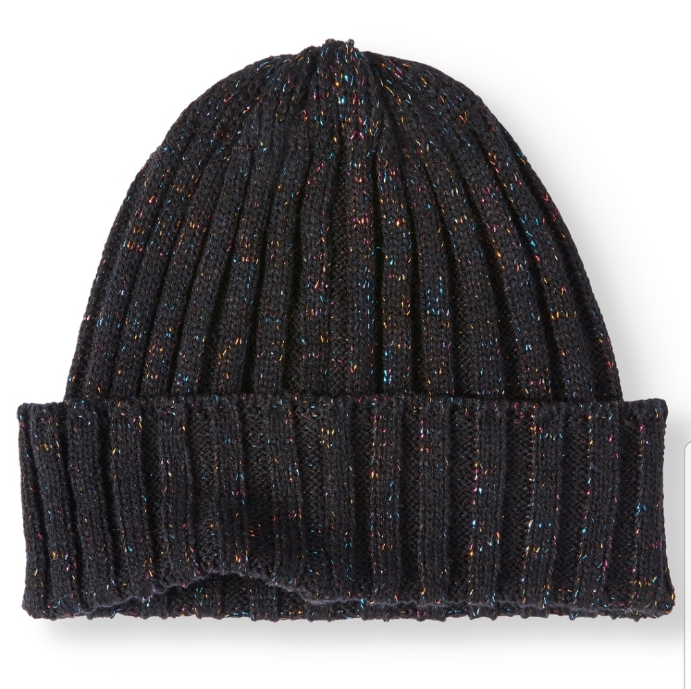 TIGNANELLO WOMEN'S RIBBED SPARKLE CUFFED HAT